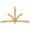 Ekena Millwork Davenport Rough Sawn Timber Gable Bracket, Western Red Cedar, 96"W x 52"H x 4"D x 4"F, 13/12 Pitch GBW096X52X0404DAV00RWR - alternate 1